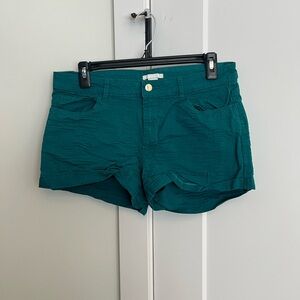 H&M Teal High Waist Women's Shorts